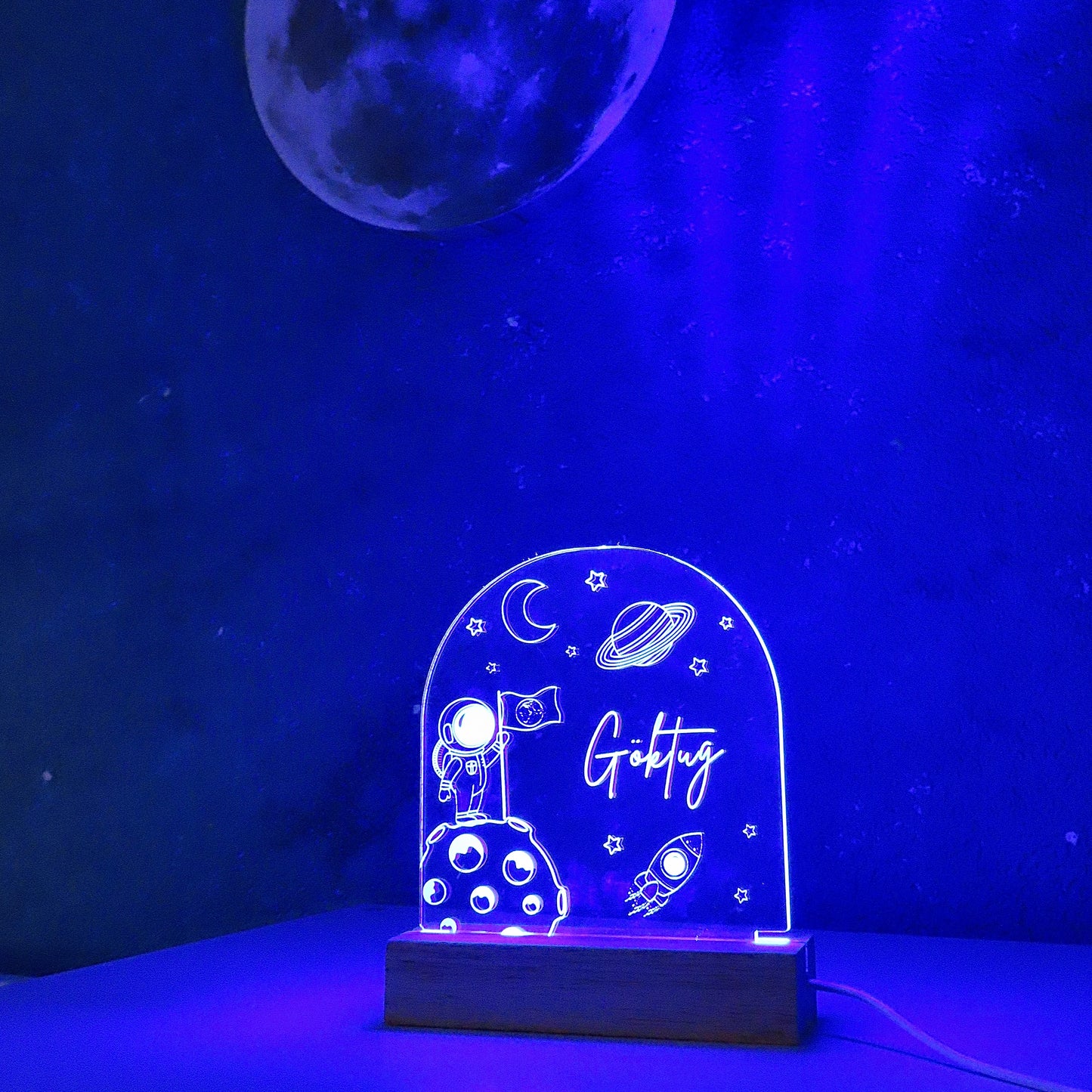 LED-Nachtlicht mit Namen - Jungen Edition