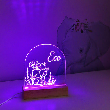 LED-Nachtlicht mit Namen - Mädchen Edition