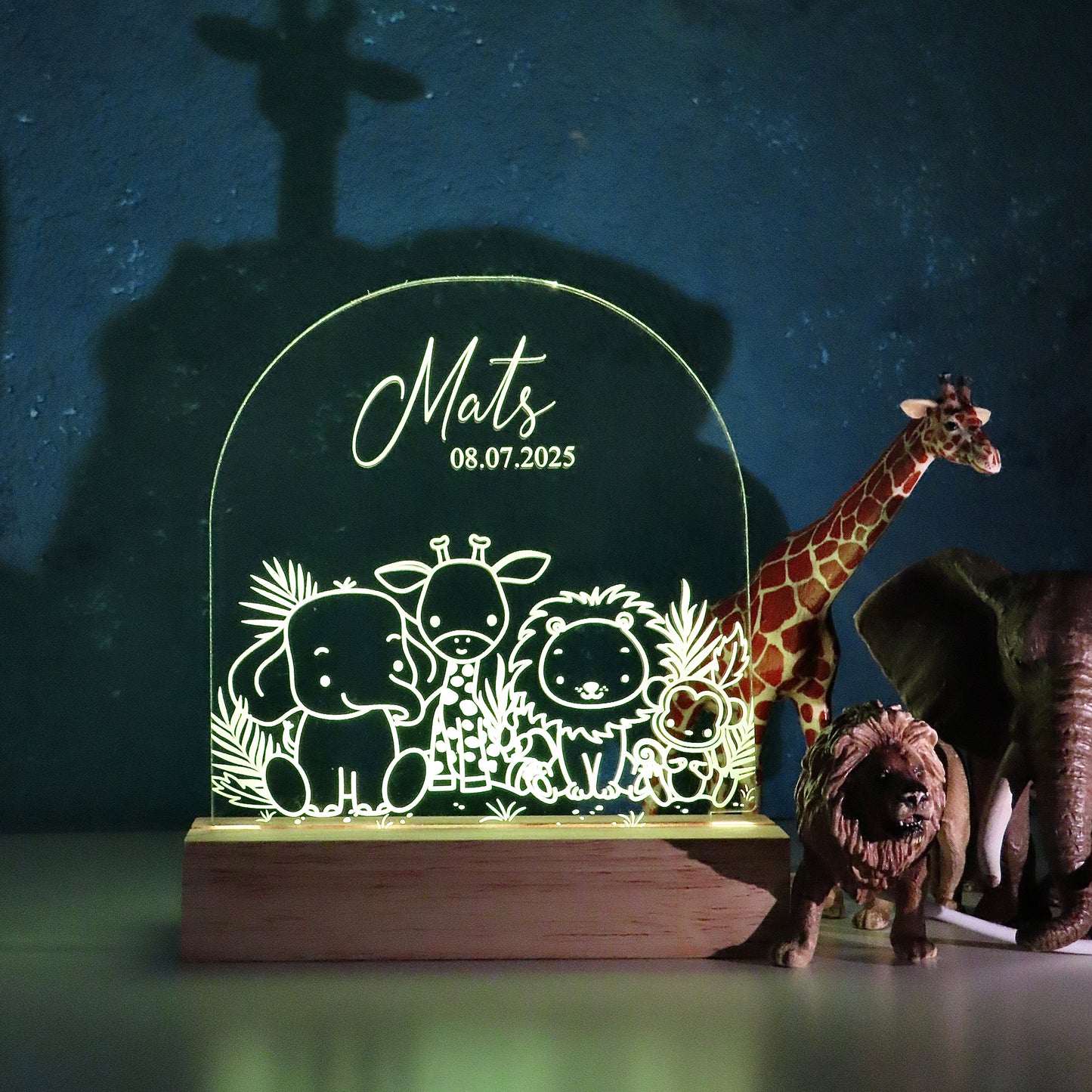LED-Nachtlicht mit Namen - Jungen Edition